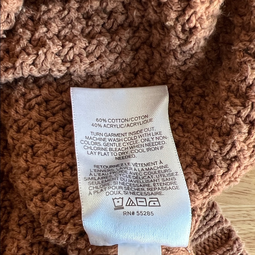EXPRESS Cozy Brown Turtleneck Sweater - Picture 12 of 12